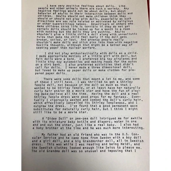 1980s Janet Burdick Experiences with dolls,Claremont California - Picture 9 of 9